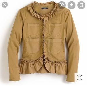 J.Crew ruffle chino jacket